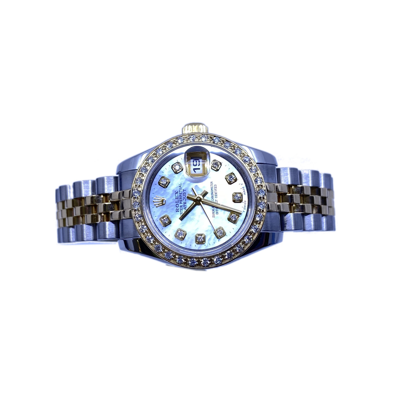 Rolex Datejust 179173 MOP Dial Diamonds Bezel and Indexes