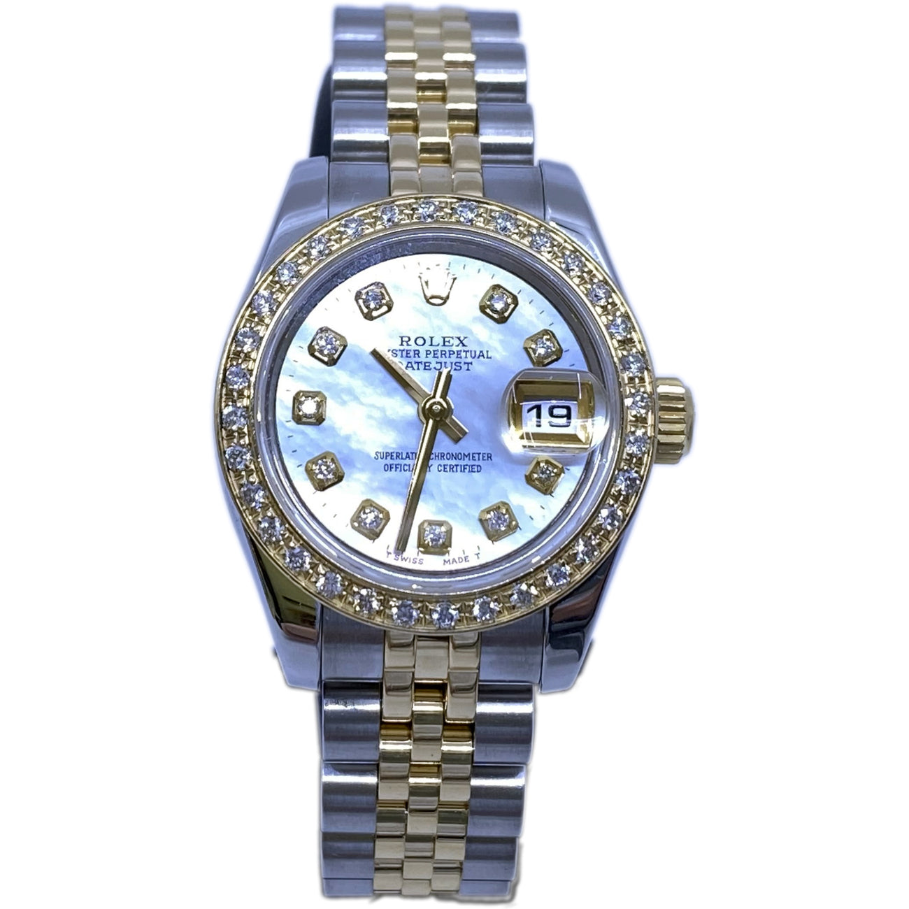 Rolex Datejust 179173 MOP Dial Diamonds Bezel and Indexes