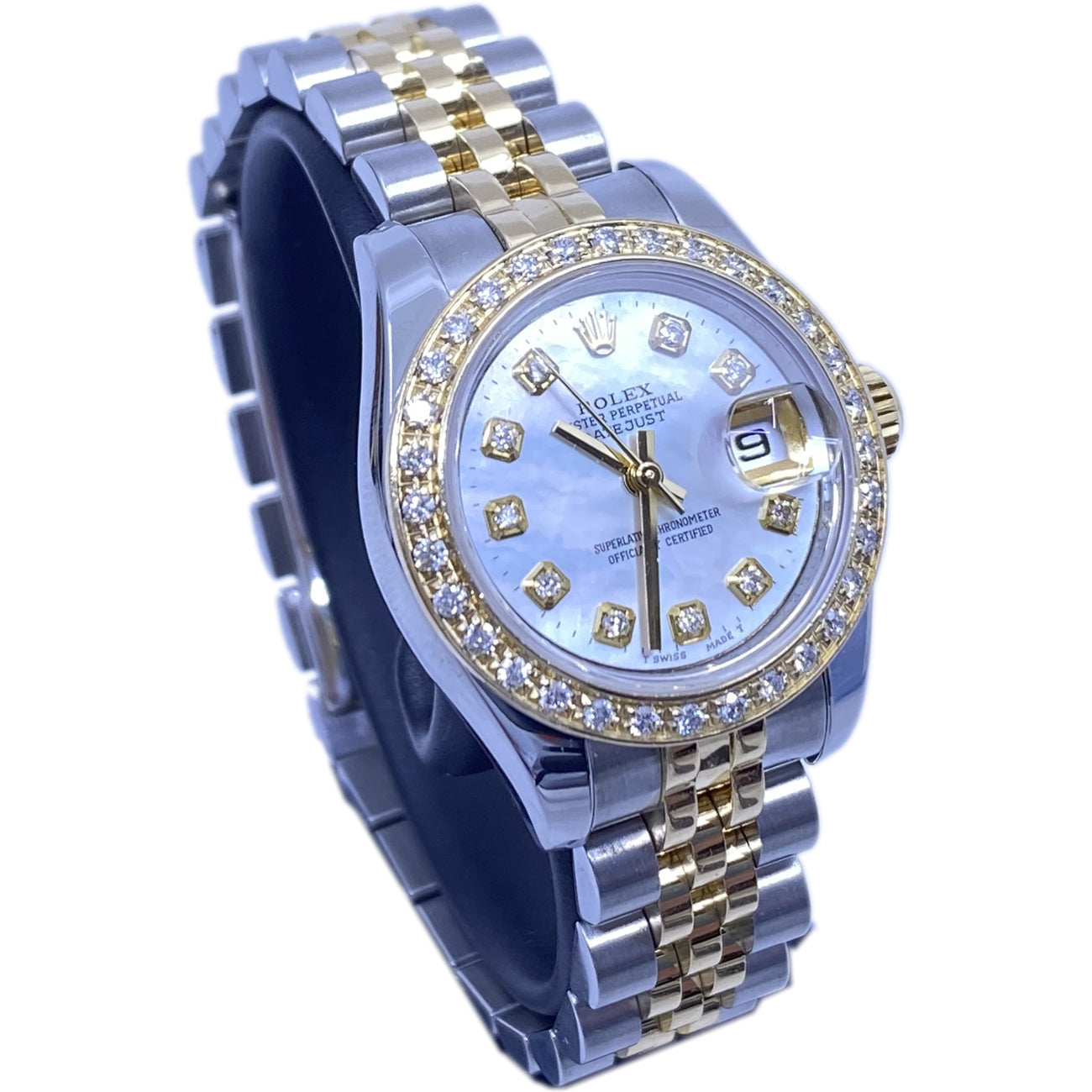 Rolex Datejust 179173 MOP Dial Diamonds Bezel and Indexes