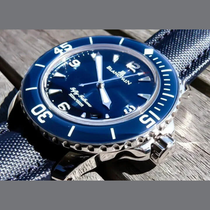 Blancpain Fifty Fathoms 18k White Gold 5015-1540-52