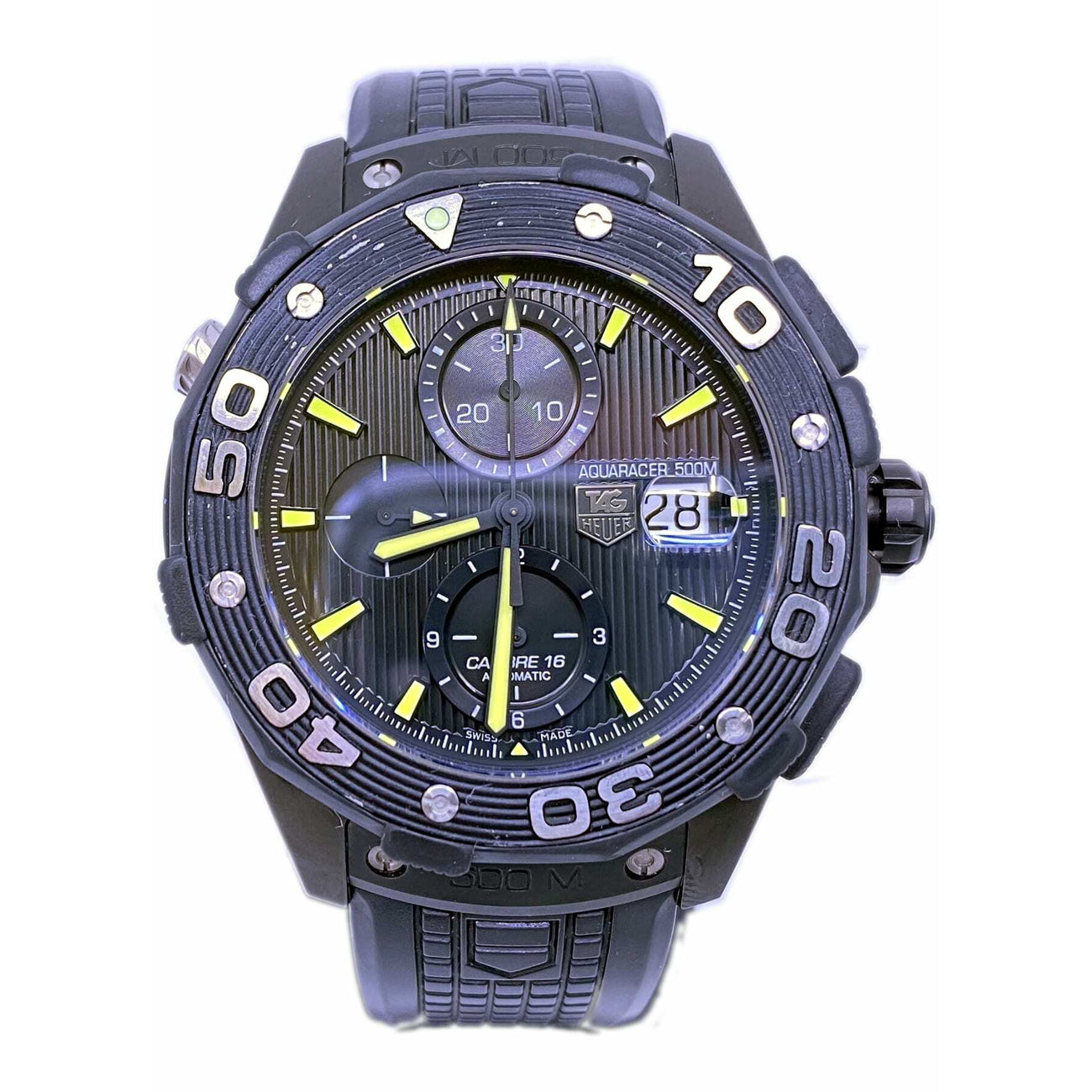 Tag Heuer Aquaracer Chronograph Automatic Black Dial Titanium Men's Watch CAJ2180.FT6023