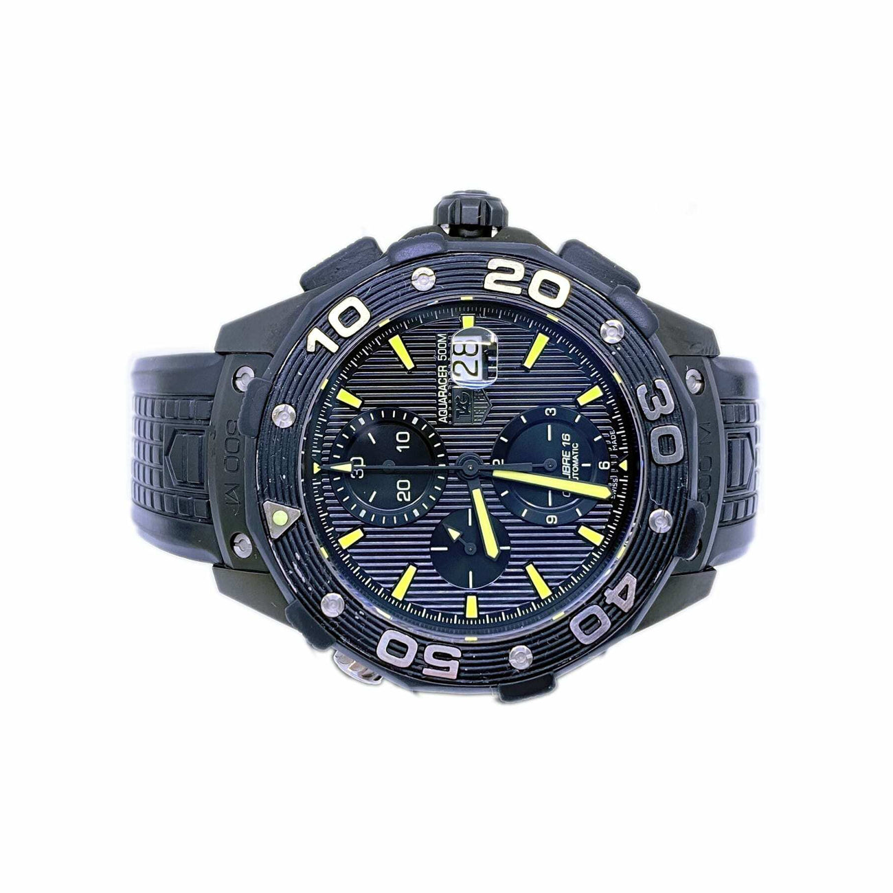 Tag Heuer Aquaracer Chronograph Automatic Black Dial Titanium Men's Watch CAJ2180.FT6023