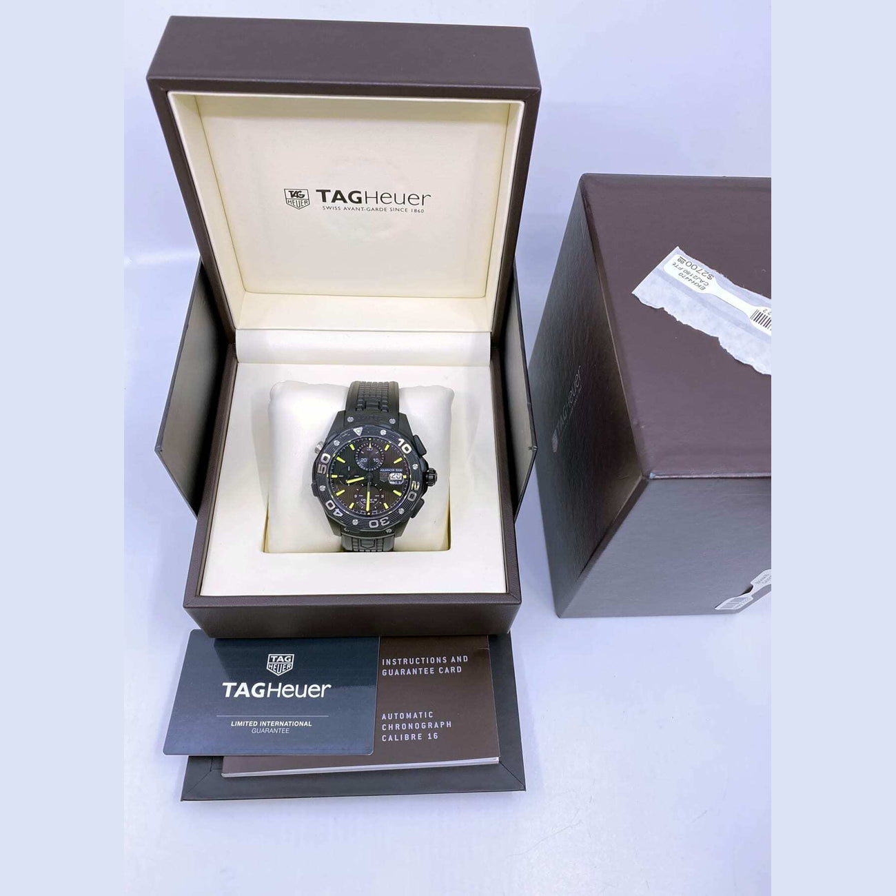 Tag Heuer Aquaracer Chronograph Automatic Black Dial Titanium Men's Watch CAJ2180.FT6023