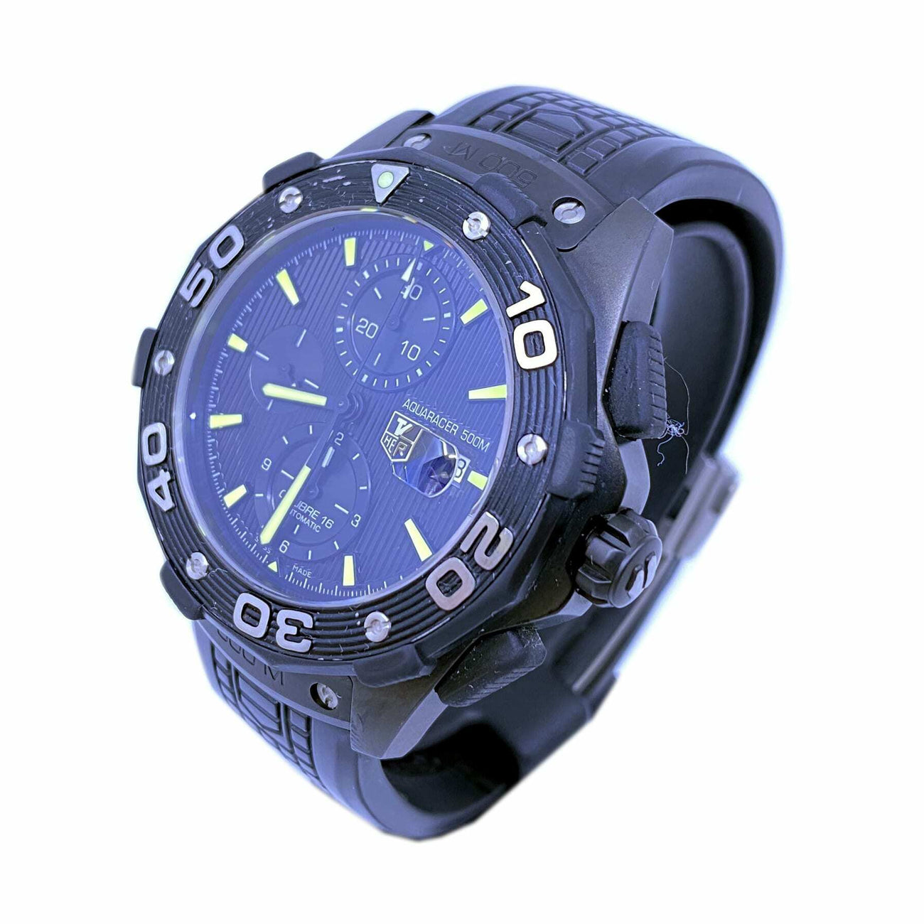 Tag Heuer Aquaracer Chronograph Automatic Black Dial Titanium Men's Watch CAJ2180.FT6023