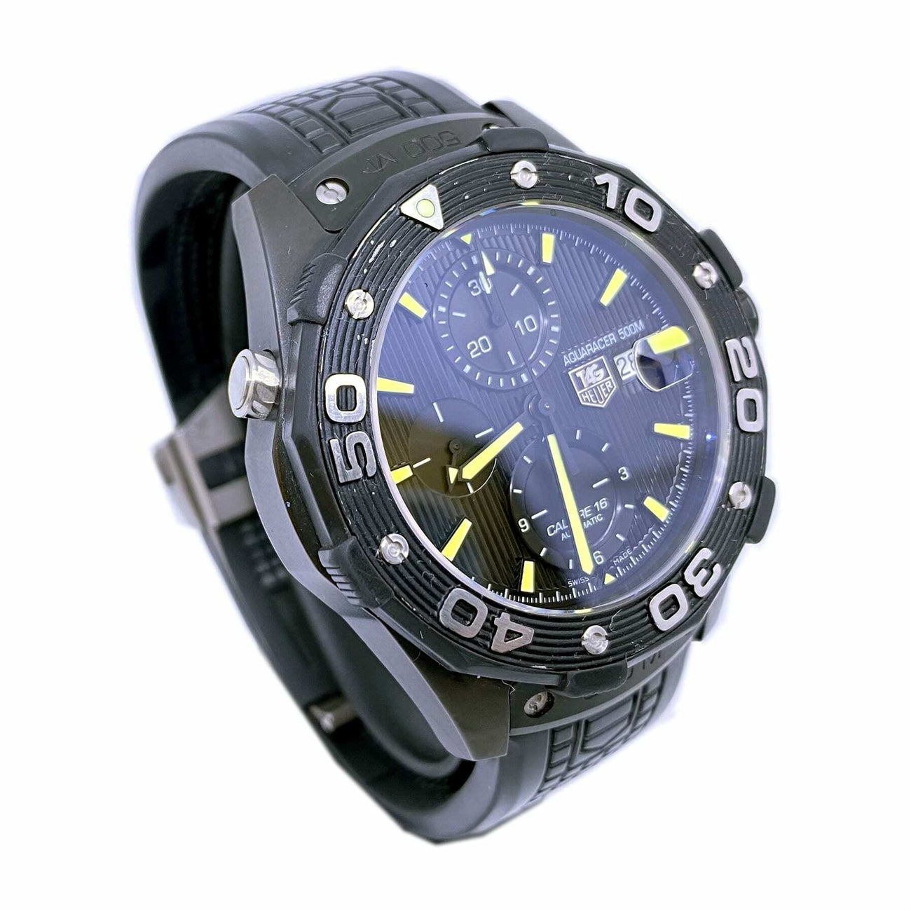 Tag Heuer Aquaracer Chronograph Automatic Black Dial Titanium Men's Watch CAJ2180.FT6023