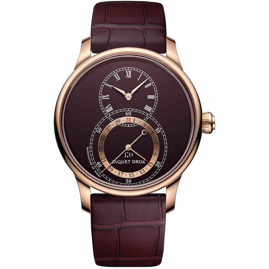Jaquet Droz Grande Seconde Quantieme Burgundy Dial