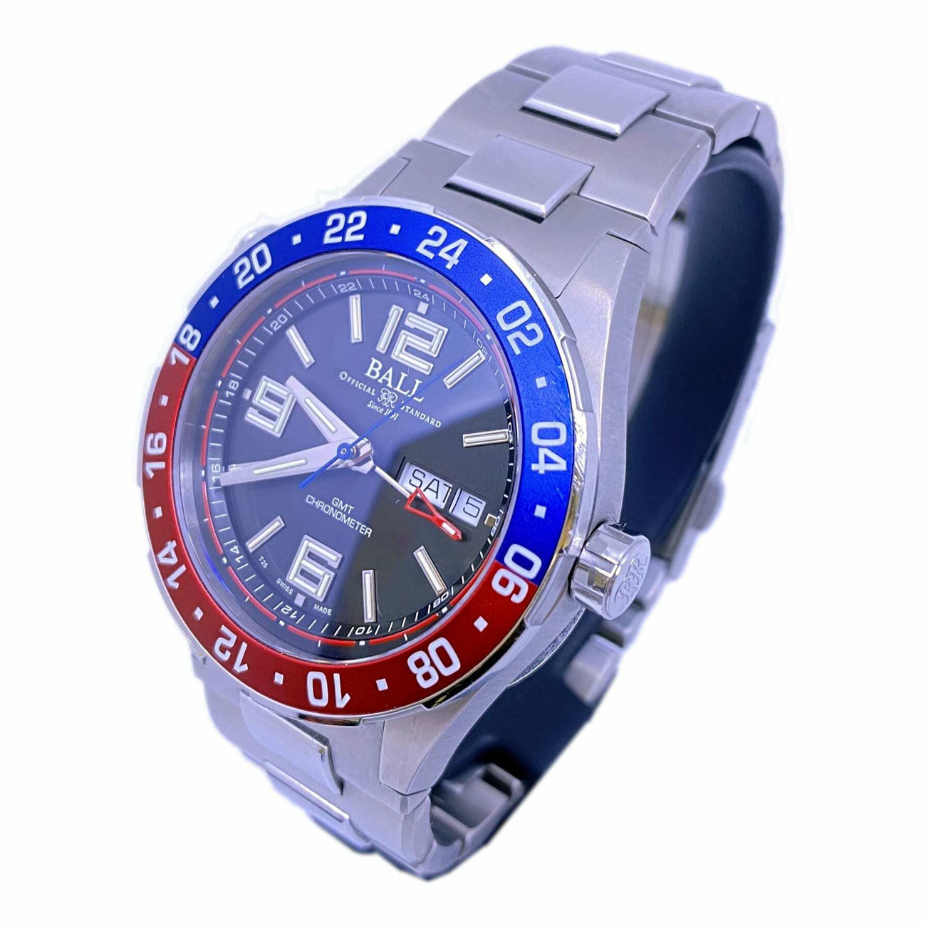 Ball Roadmaster Marine GMT Black Dial DG3030B-SCJ-BK