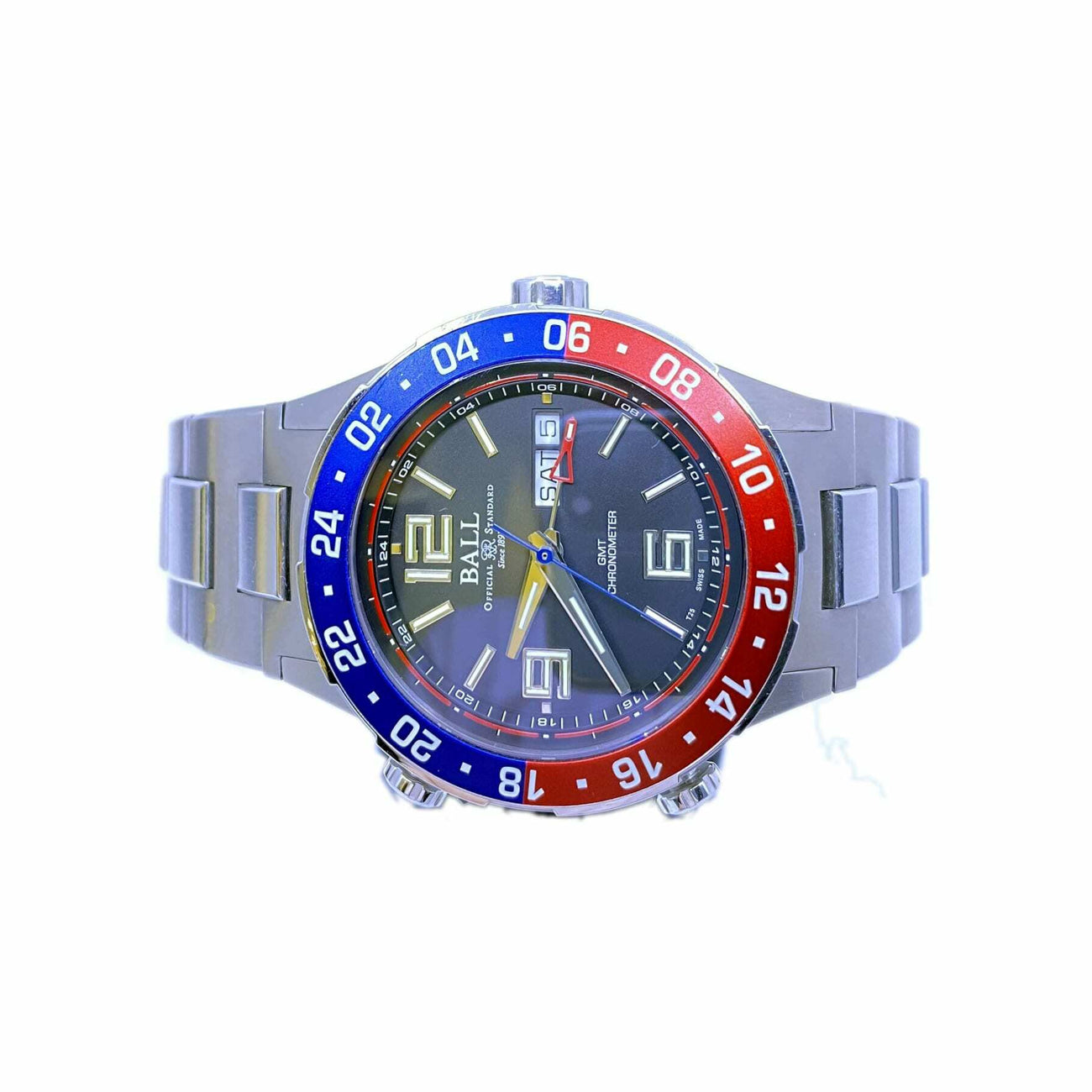 Ball Roadmaster Marine GMT Black Dial DG3030B-SCJ-BK