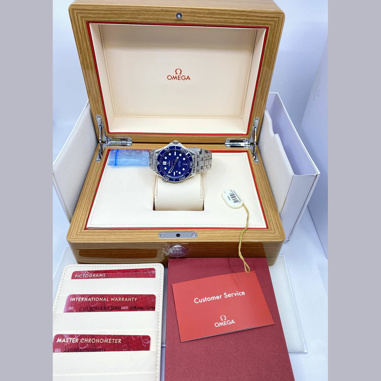 Omega Seamaster Diver 300M Co-Axial Master Chronometer on Bracelet 210.30.42.20.03.001