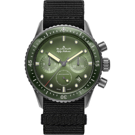 Blancpain Fifty Fathoms Bathyscaphe Chronographe Flyback on NATO Strap