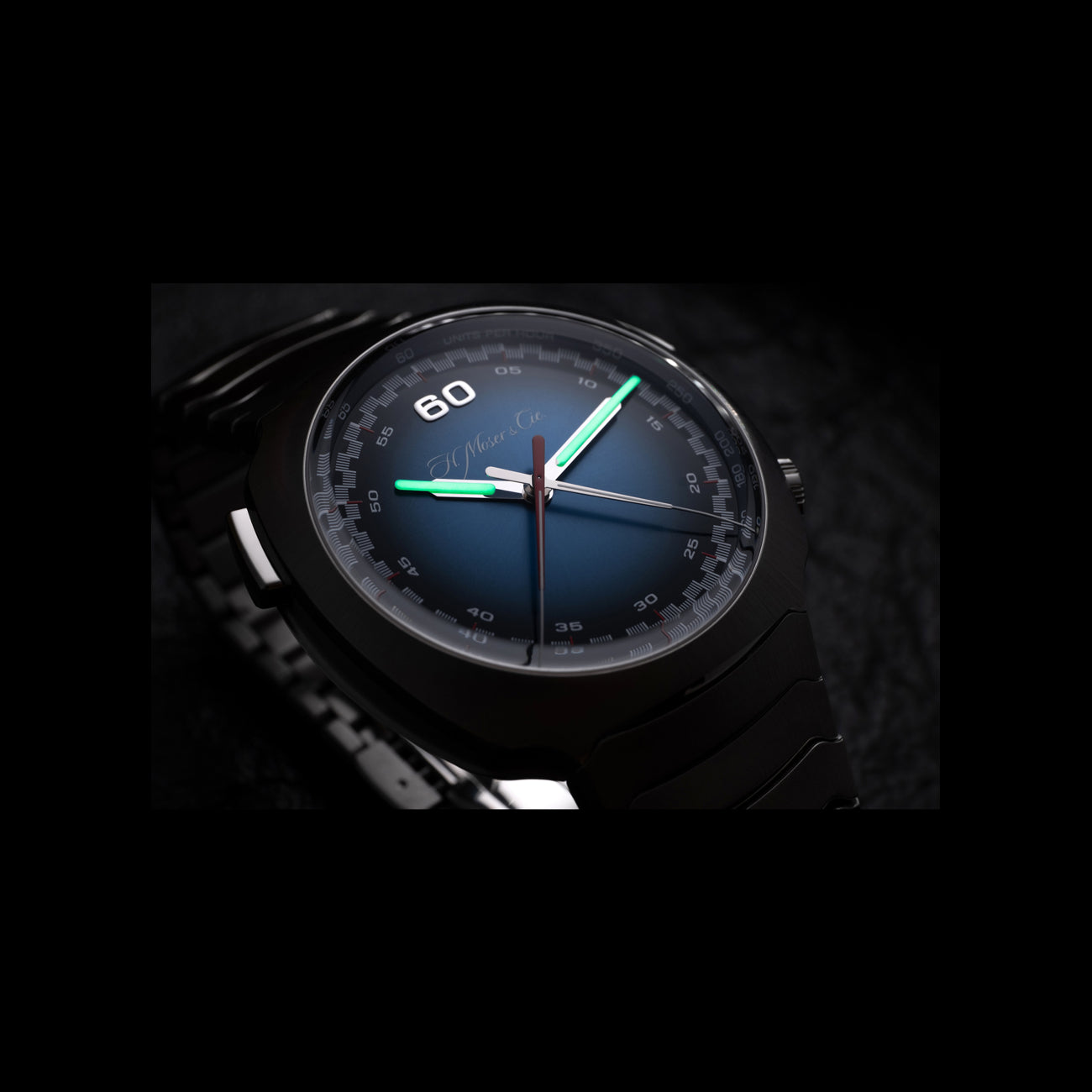 H. Moser & Cie. Streamliner Flyback Chronograph Blue Dial 6902-1201