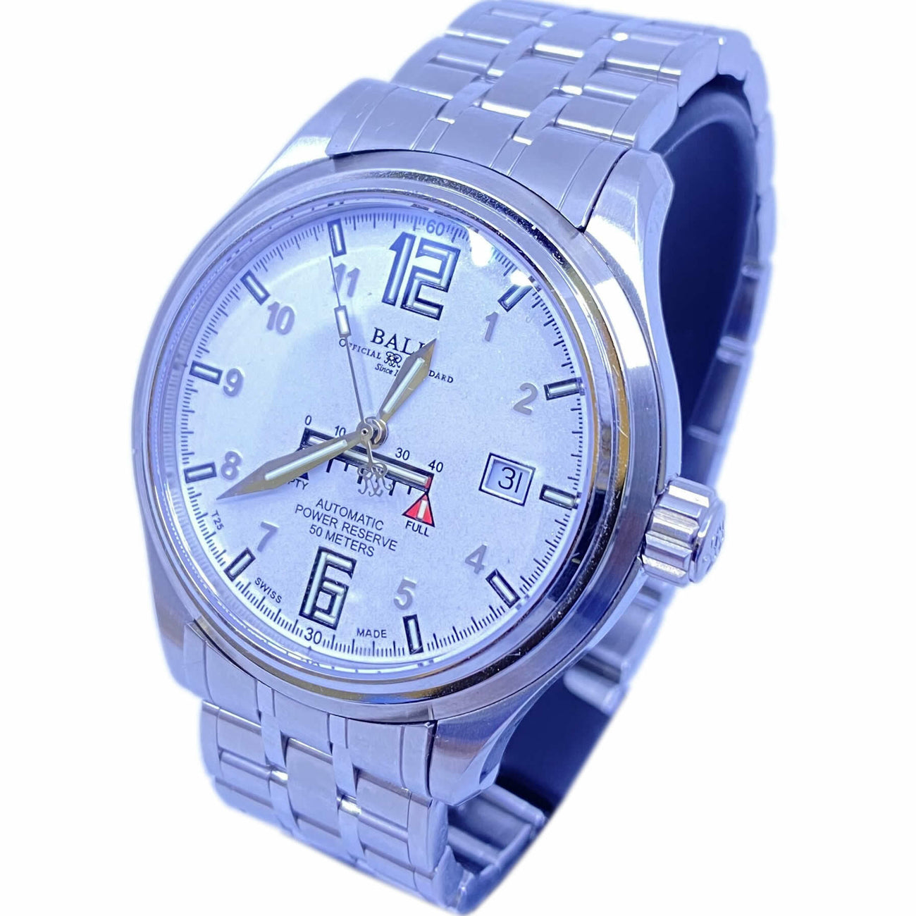 Ball Trainmaster Automatic White Dial NM1056D-SAJ-WH