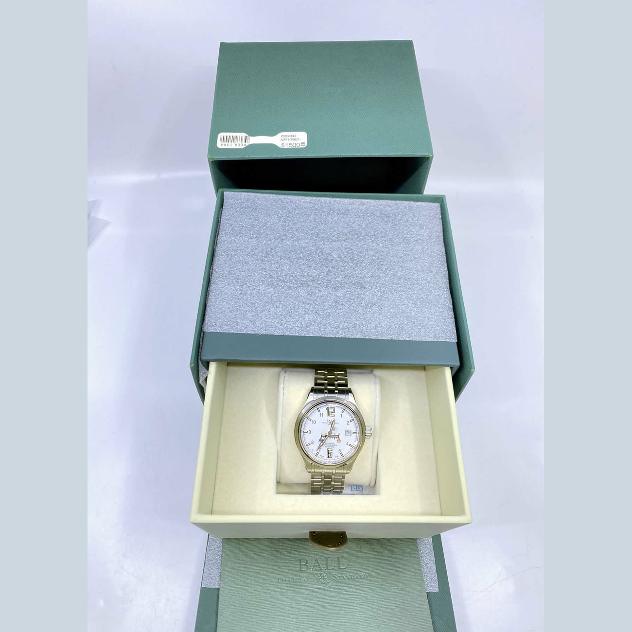 Ball Trainmaster Automatic White Dial NM1056D-SAJ-WH