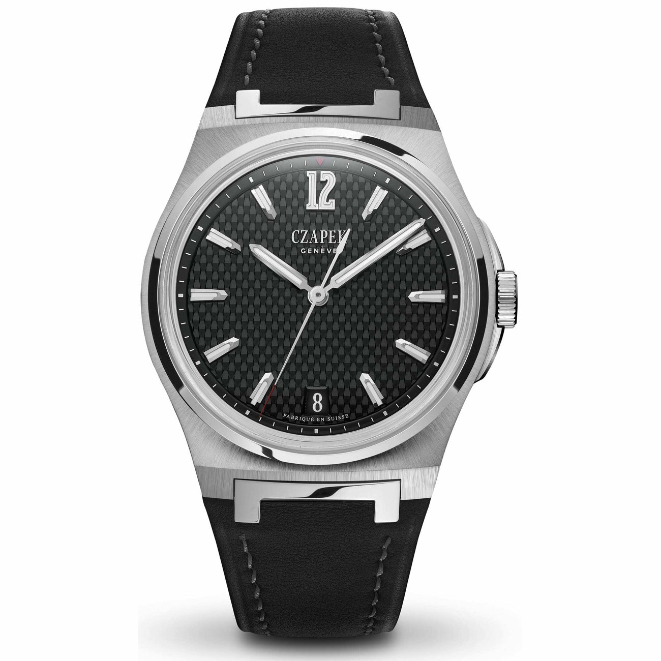 Czapek Passage De Drake Black Ink on Leather Strap