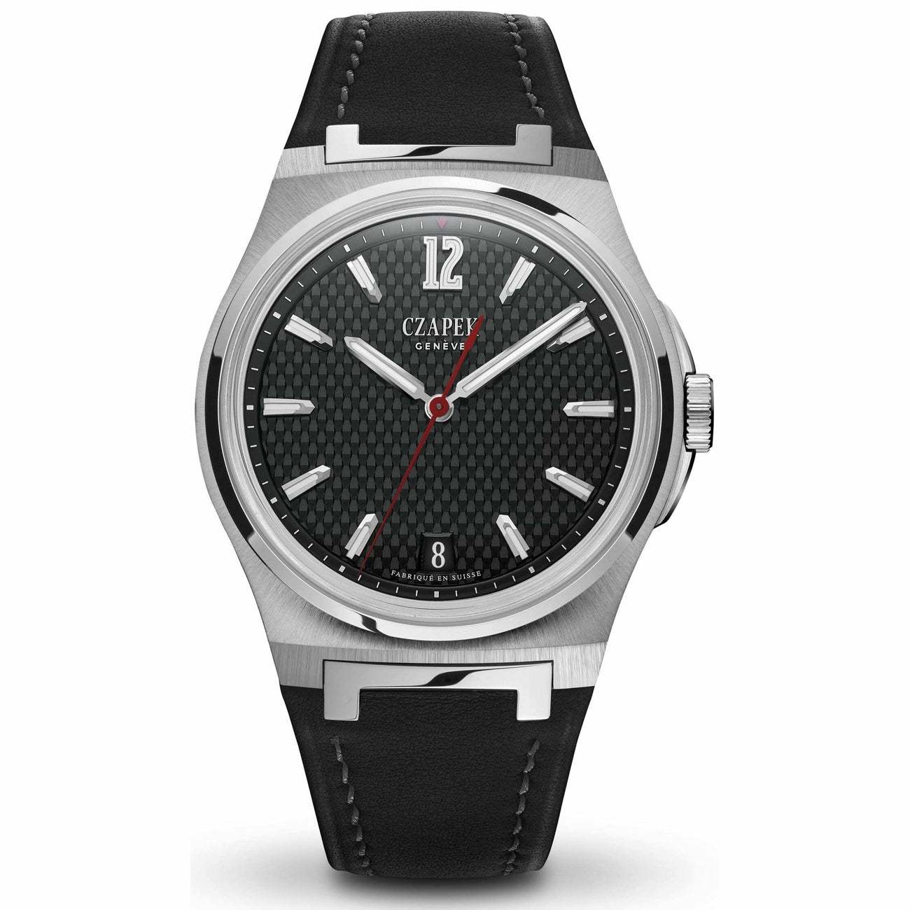 Czapek Passage De Drake Black Ink on Leather Strap
