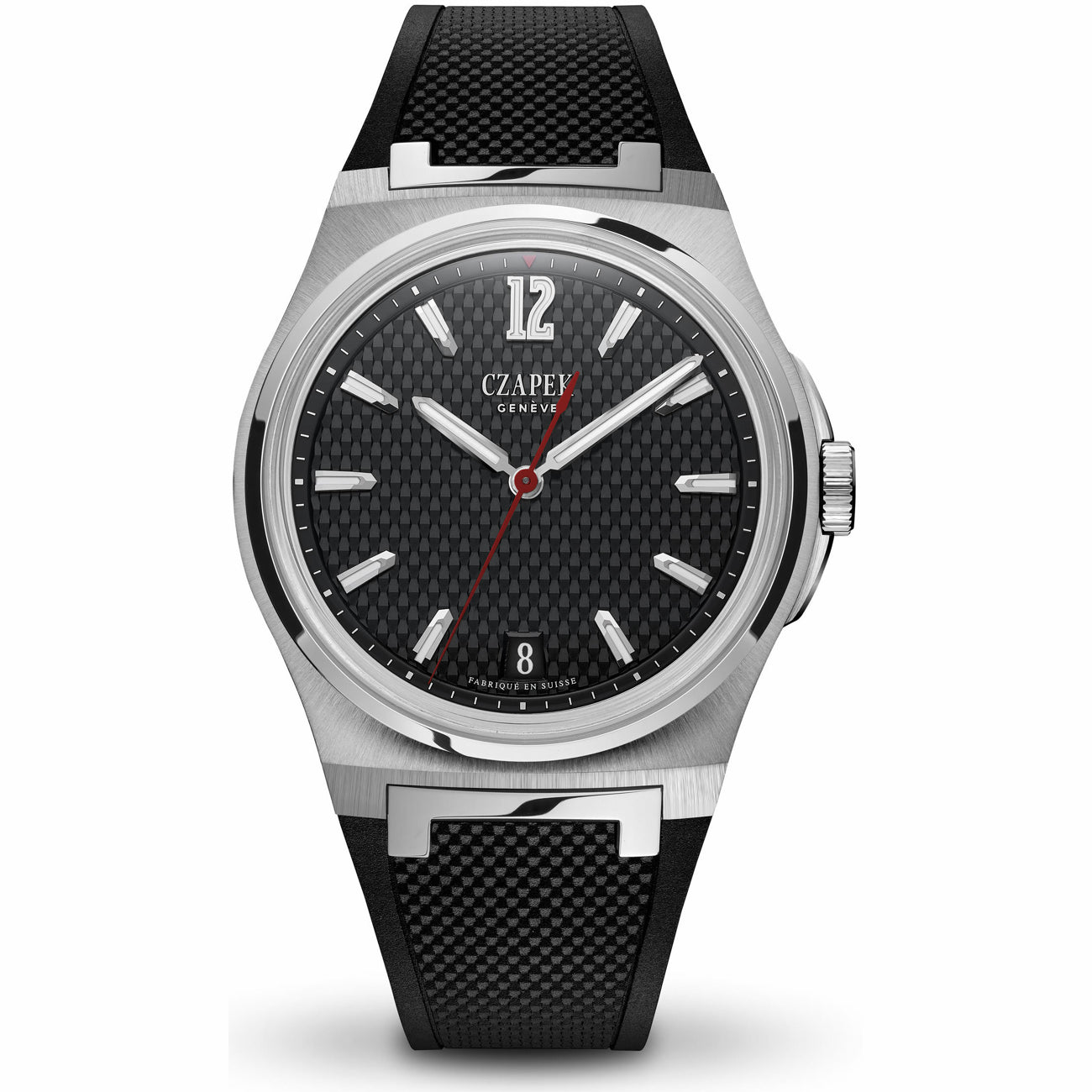 Czapek Passage De Drake Black Ink on Rubber Strap