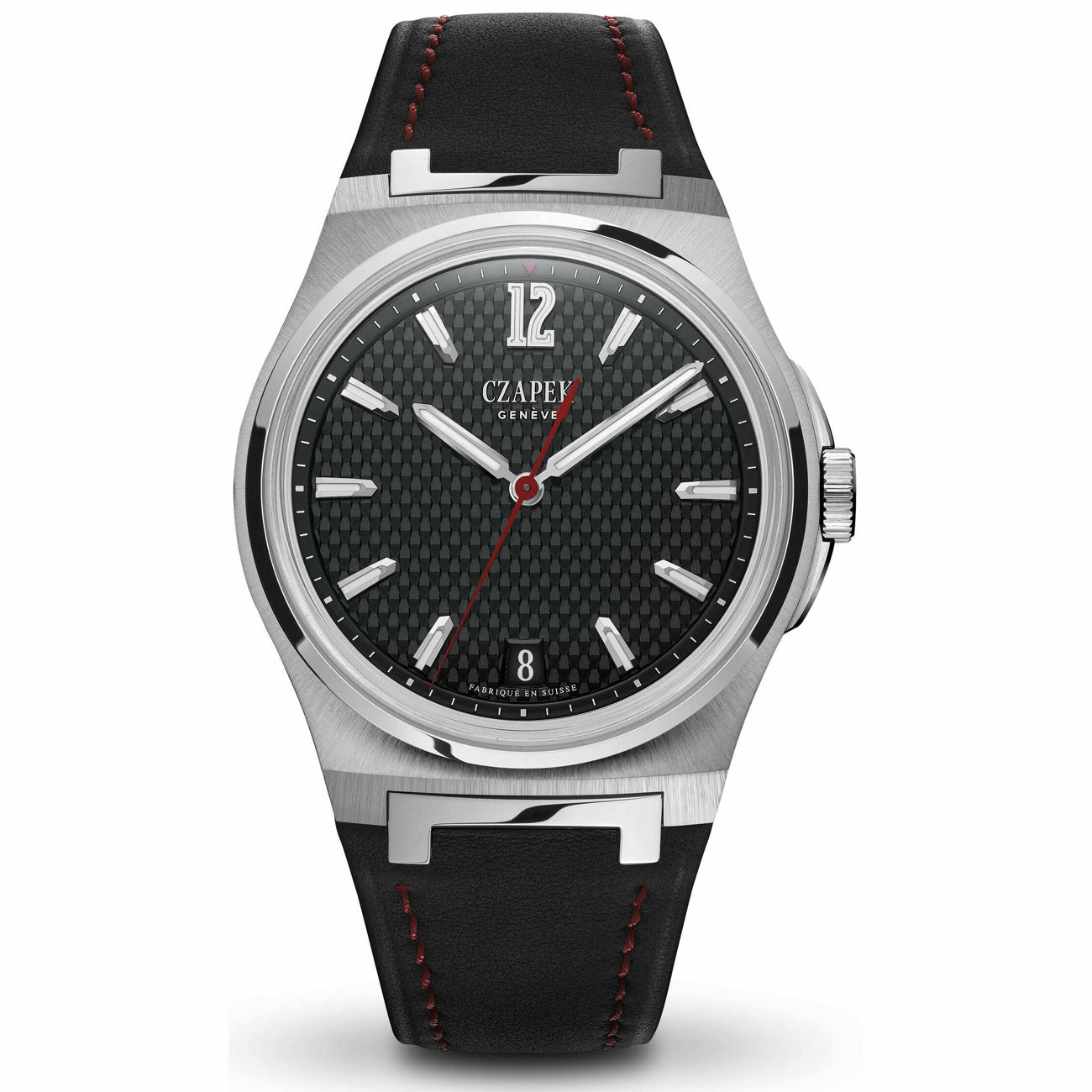 Czapek Passage De Drake Black Ink on Leather Strap