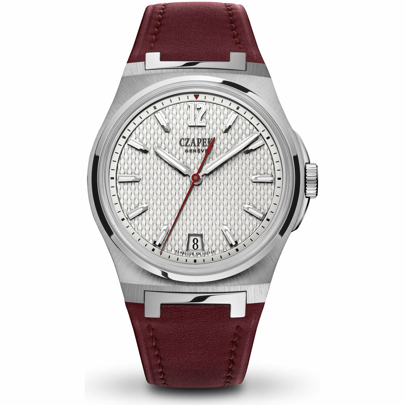 Czapek Passage De Drake Ice White on Leather Strap