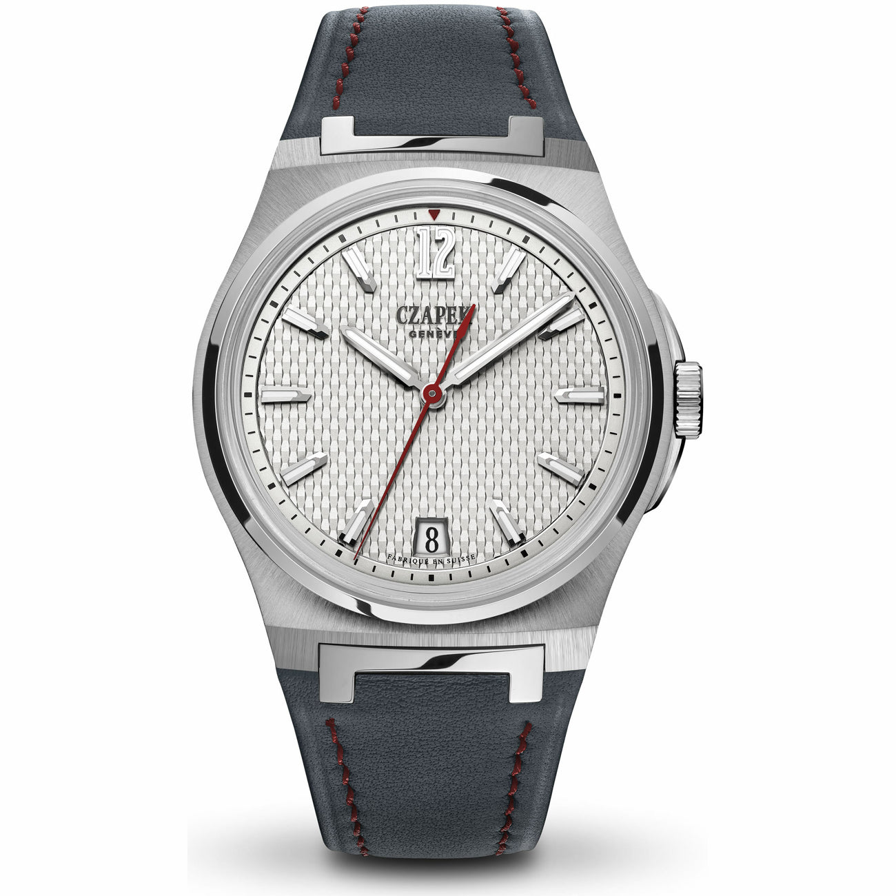 Czapek Passage De Drake Ice White on Leather Strap