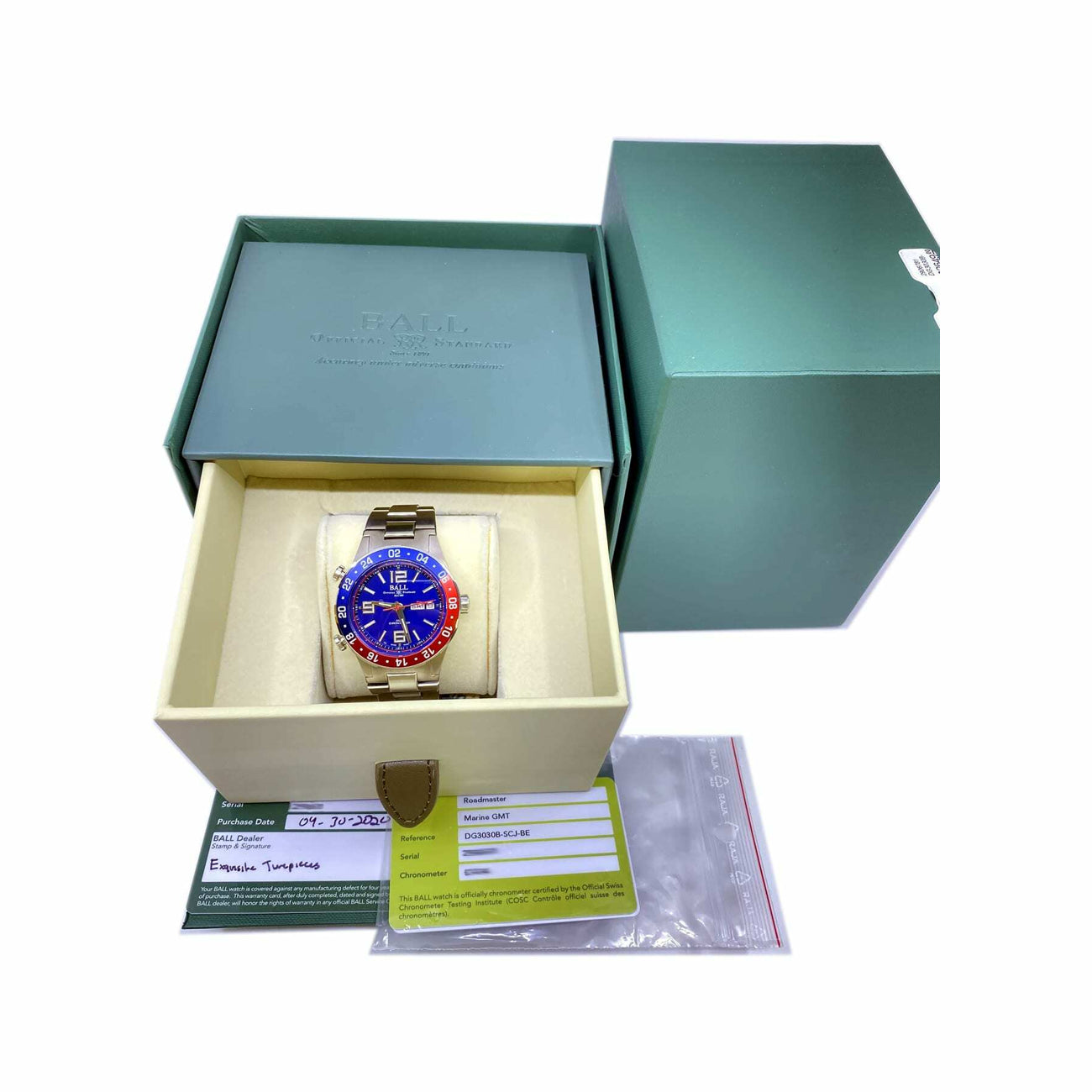 Ball Roadmaster Marine GMT Blue Dial DG3030B-SCJ-BE
