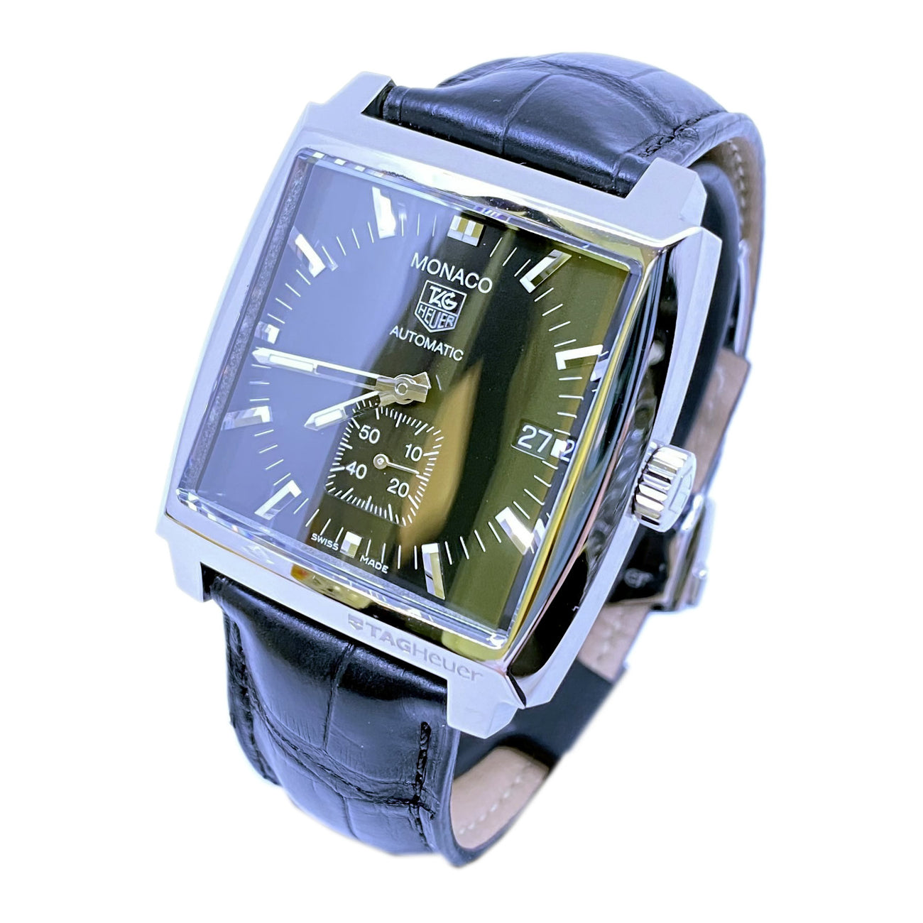 Tag Heuer Monaco Stainless Steel Black Automatic WW2110-0