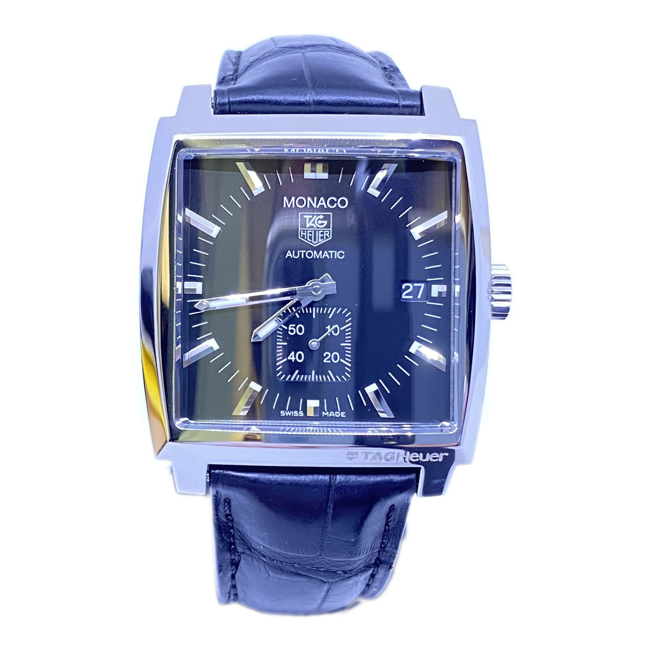Tag Heuer Monaco Stainless Steel Black Automatic WW2110-0