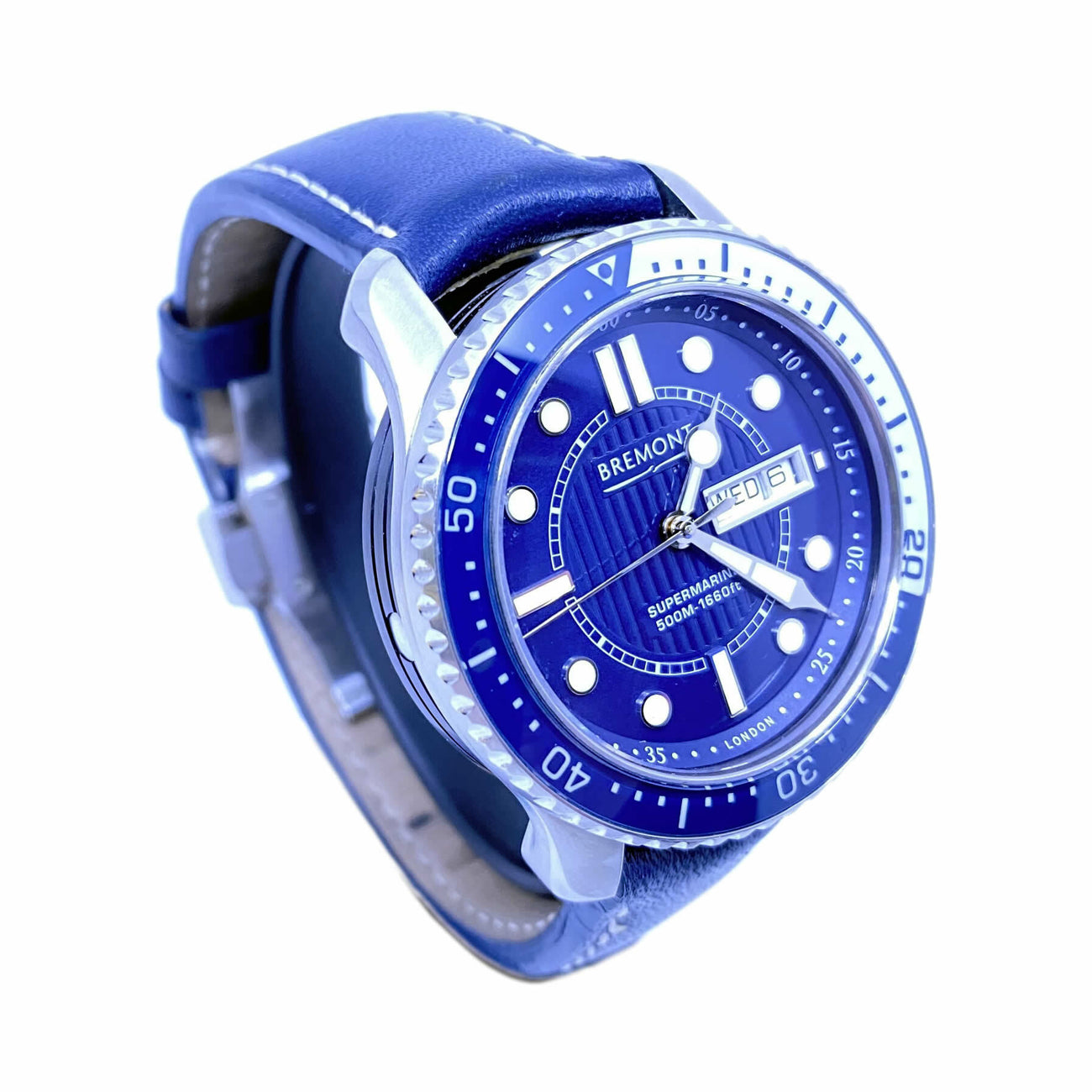 Bremont SuperMarine on Leather Strap 500 S500/BL
