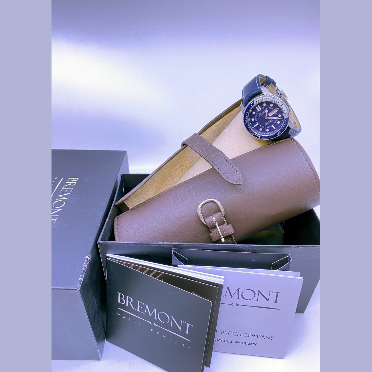 Bremont SuperMarine on Leather Strap 500 S500/BL
