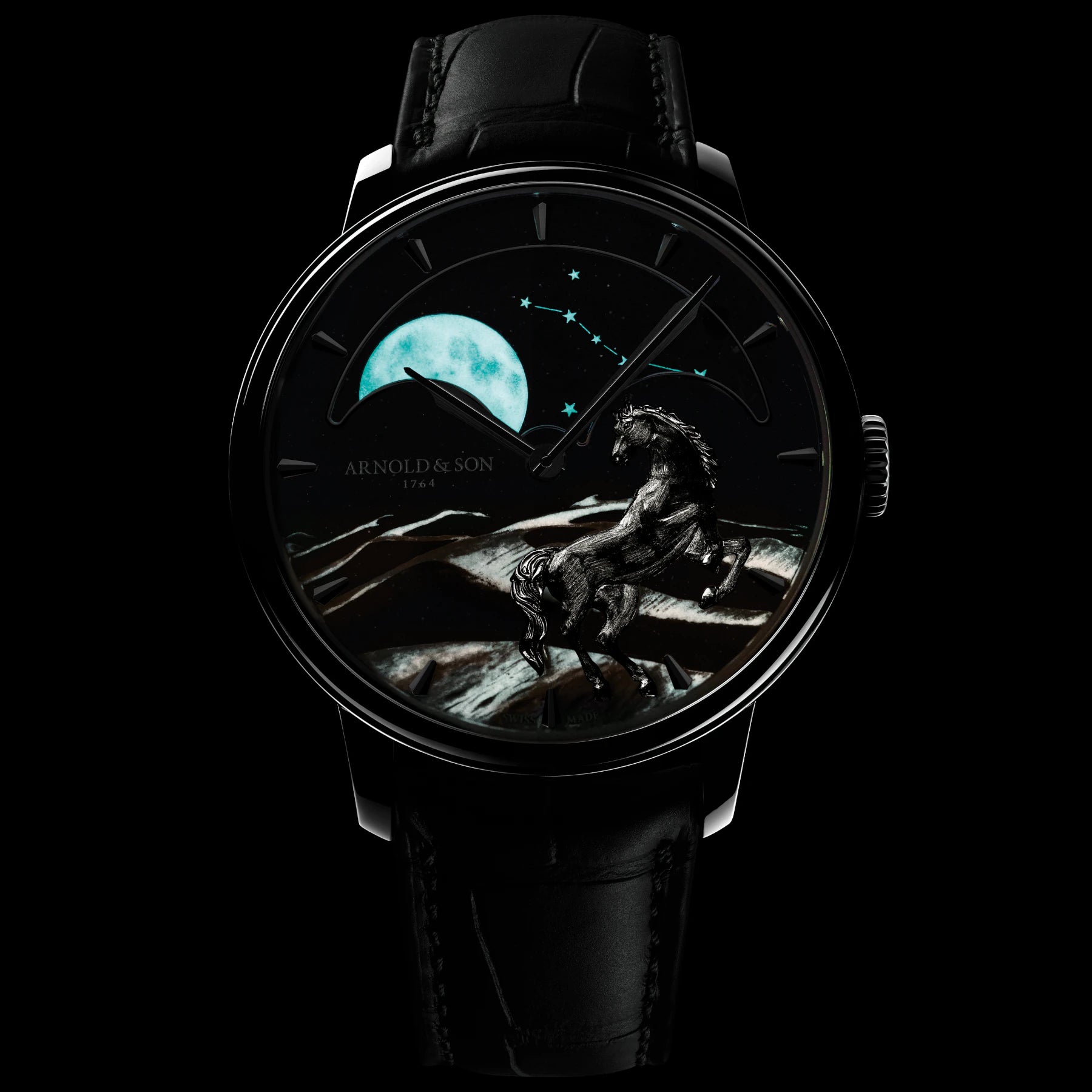 Arnold & Son Perpetual Moon 41.5mm Platinum "Horse of the Dunes"