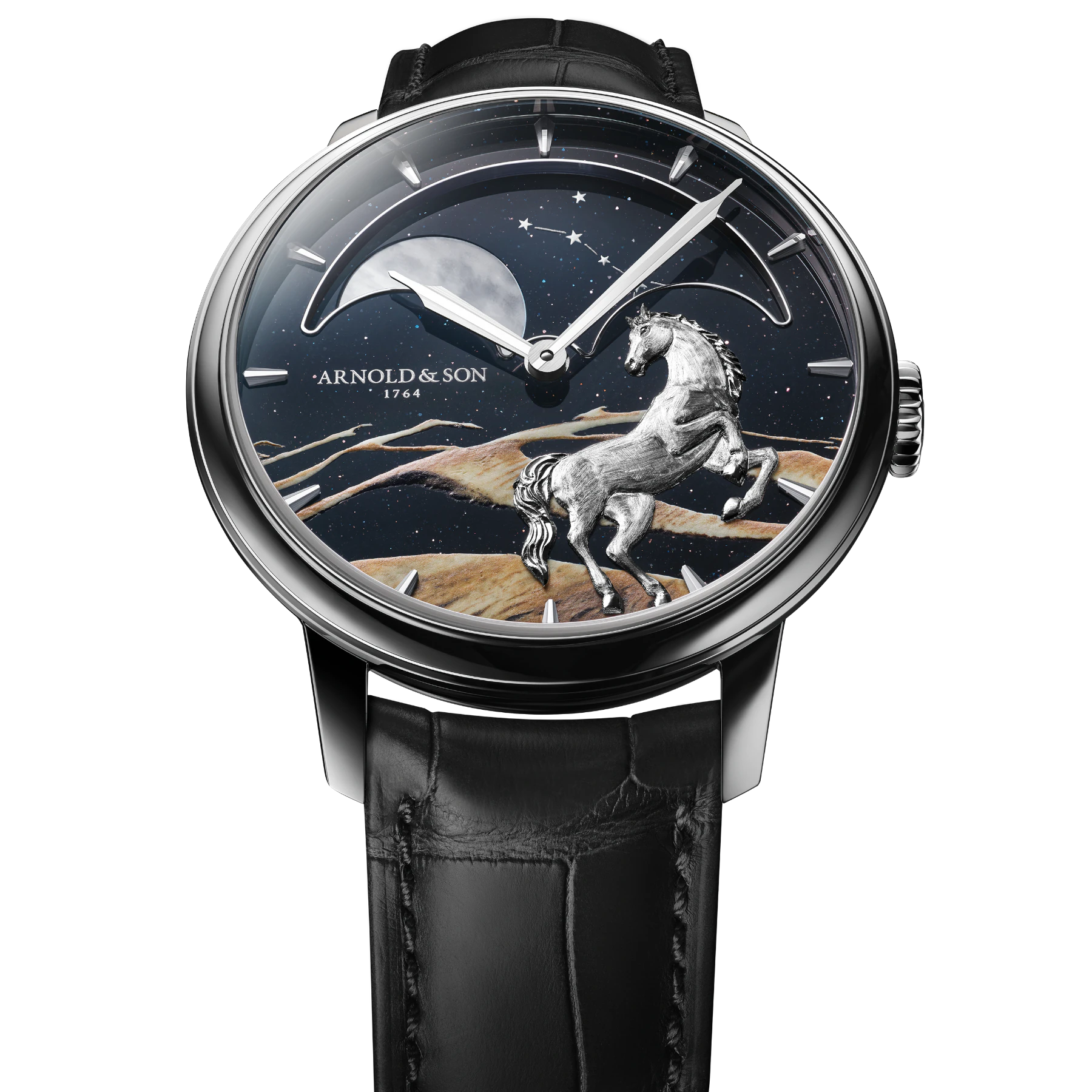 Arnold & Son Perpetual Moon 41.5mm Platinum "Horse of the Dunes"