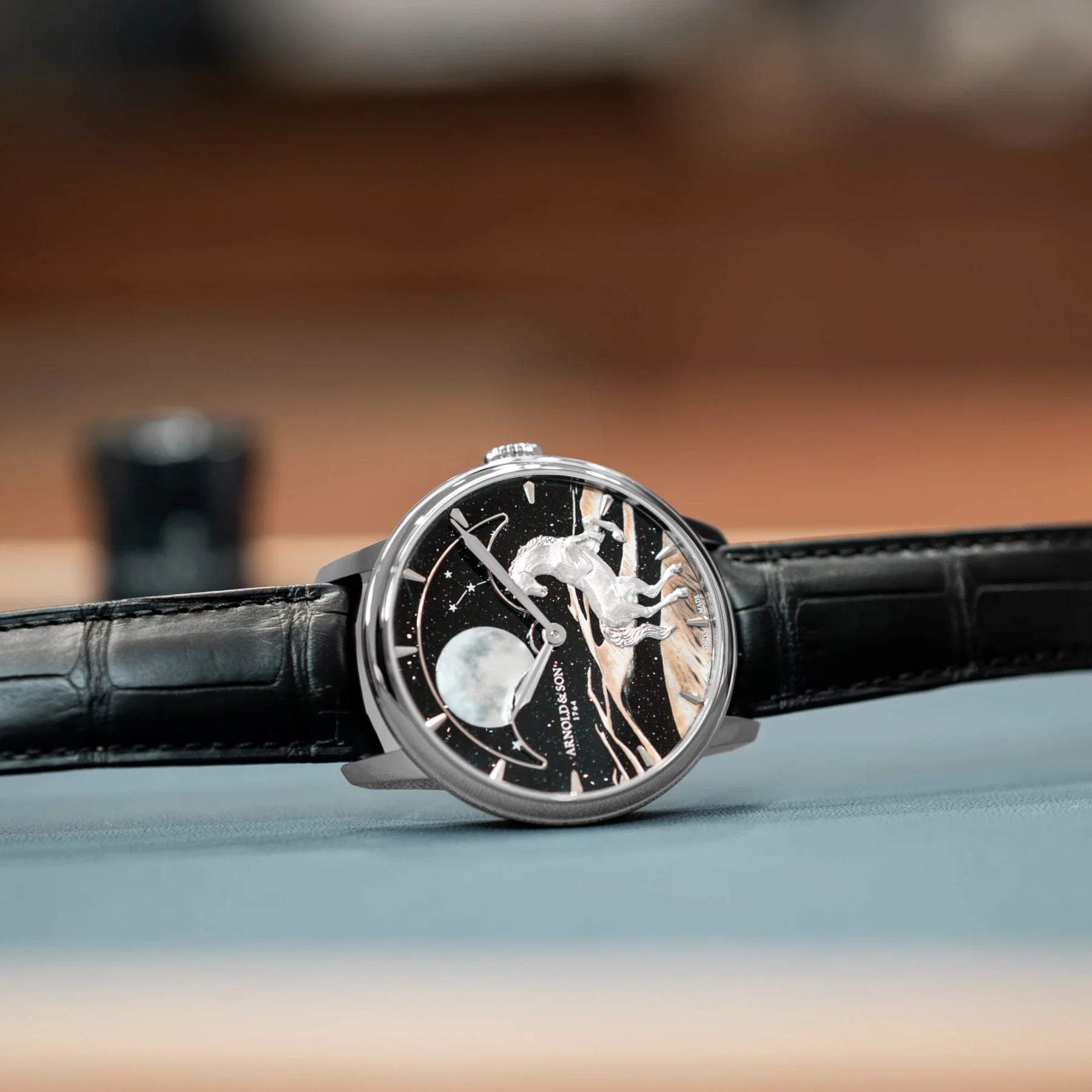 Arnold & Son Perpetual Moon 41.5mm Platinum "Horse of the Dunes"