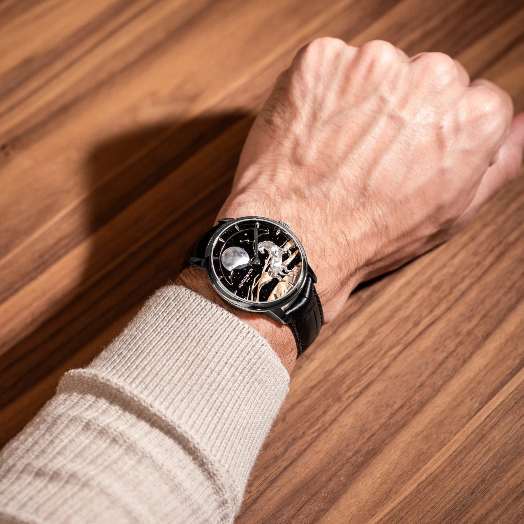 Arnold & Son Perpetual Moon 41.5mm Platinum "Horse of the Dunes"