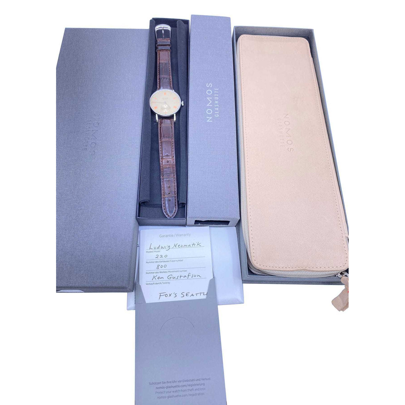 NOMOS Glashütte Ludwig Neomatik Champagner 1st Edition