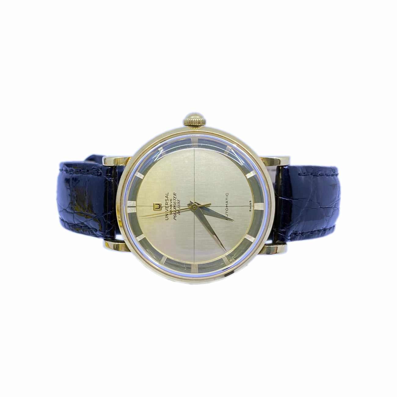 Very Rare Universal Geneve Polerouter 18k Gold