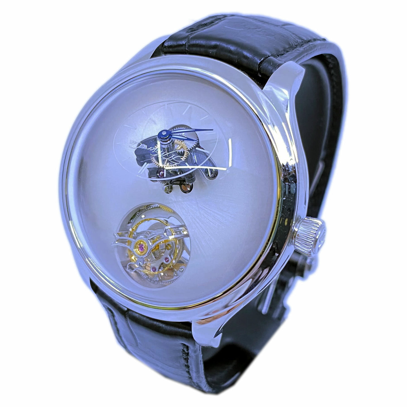 H. Moser & Cie. x MB&F Endeavour Cylindrical Tourbillon Off-White