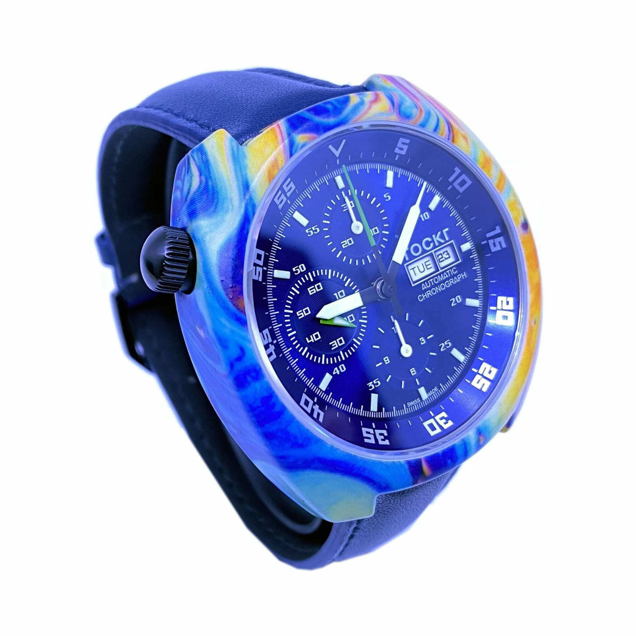 Tockr Chronograph Hydro Dipped Tie-Dye Lume