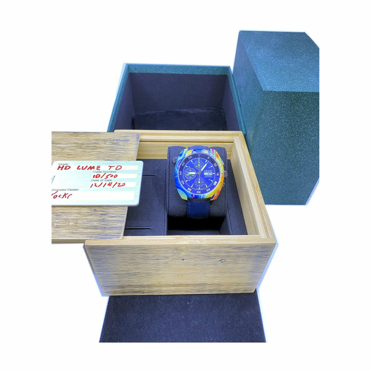 Tockr Chronograph Hydro Dipped Tie-Dye Lume