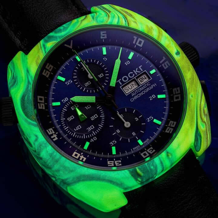 Tockr Chronograph Hydro Dipped Tie-Dye Lume