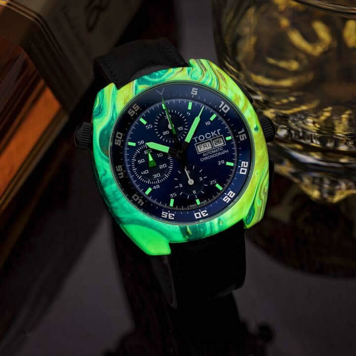 Tockr Chronograph Hydro Dipped Tie-Dye Lume