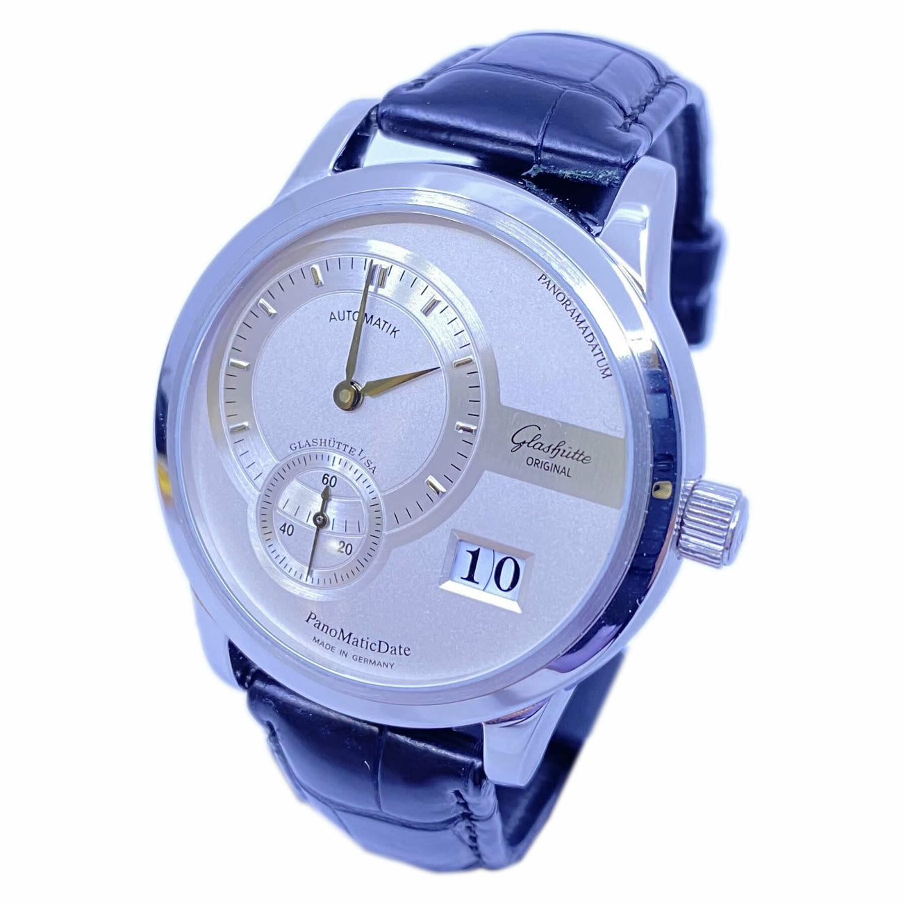 Glashütte Original PanoMatic Date Stainless Steel 90-01-02-02-14