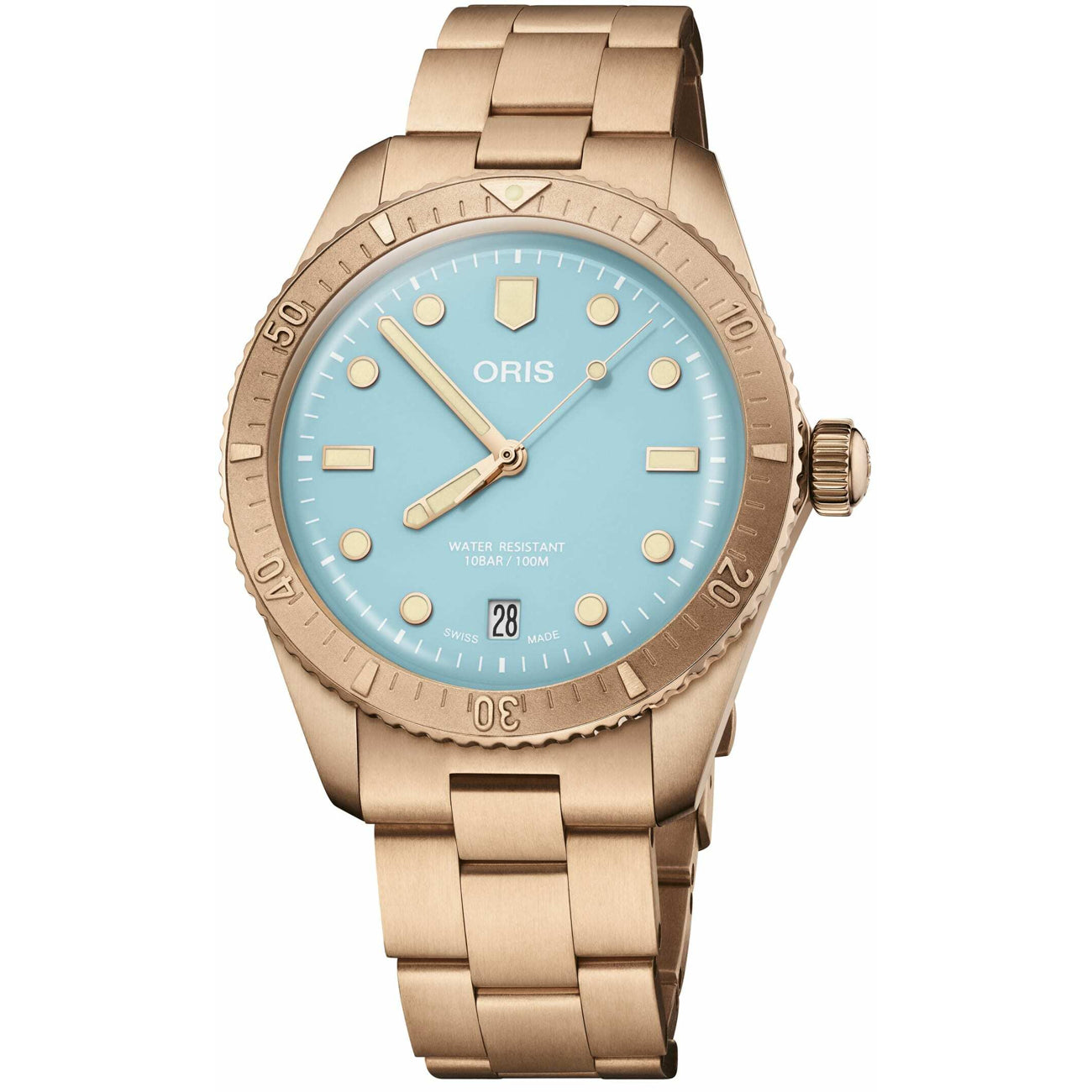 Oris Cotton Candy Sky Blue on Bracelet