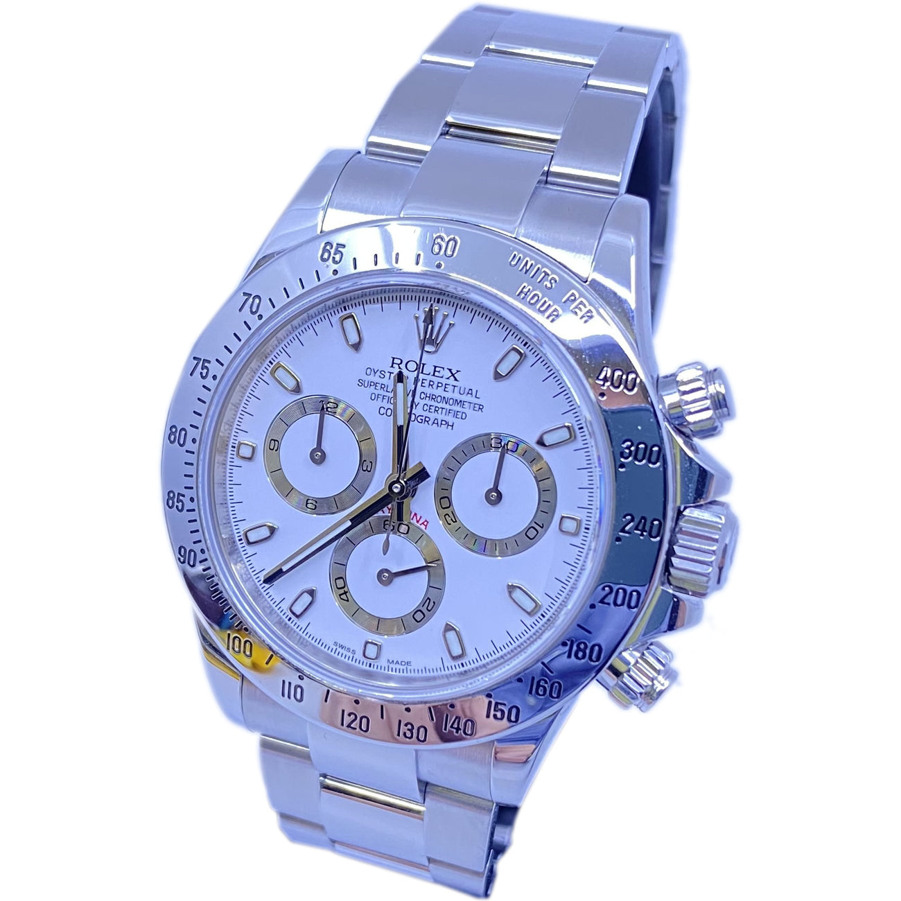 Rolex  Daytona 2015 Stainless Steel White Dial 116520