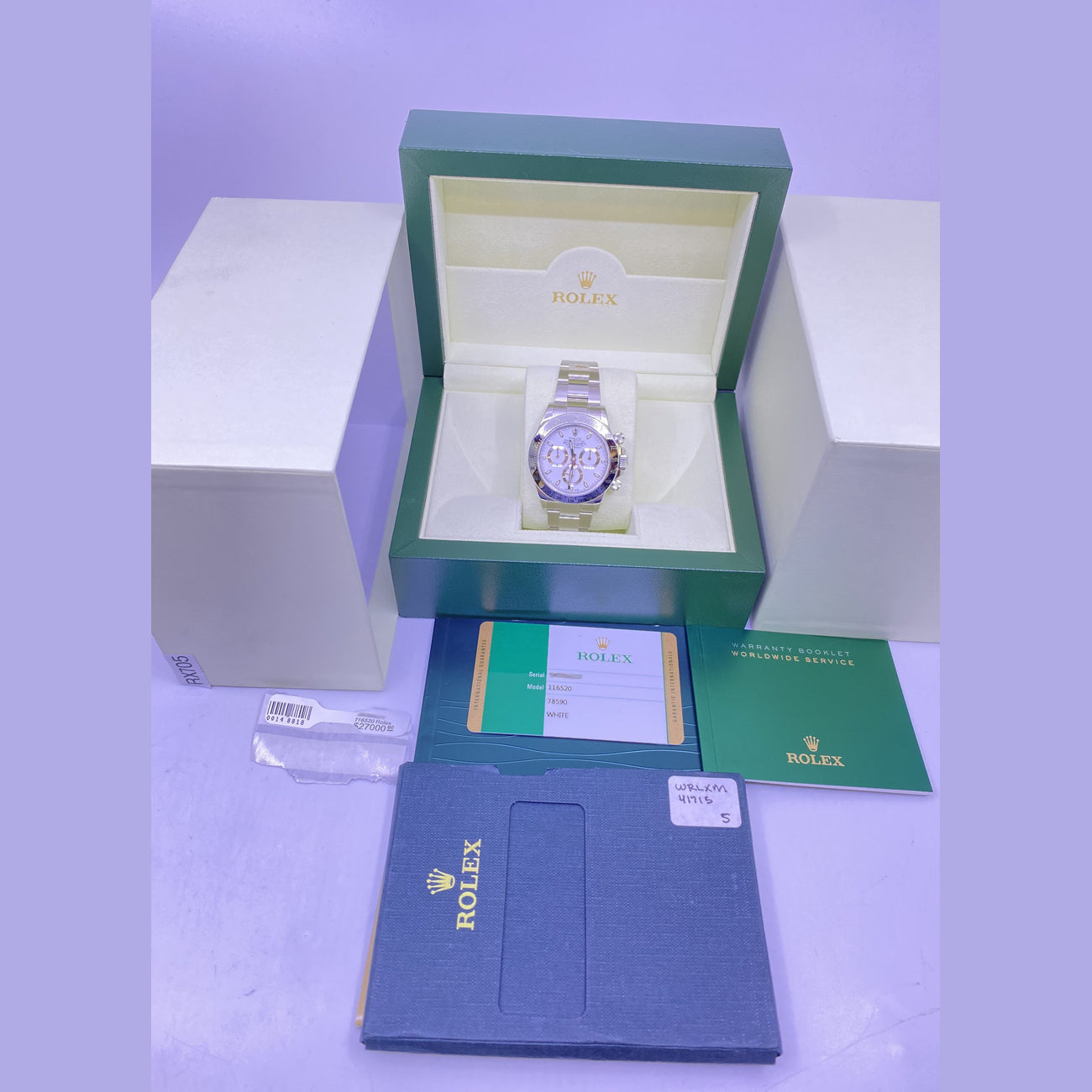 Rolex  Daytona 2015 Stainless Steel White Dial 116520