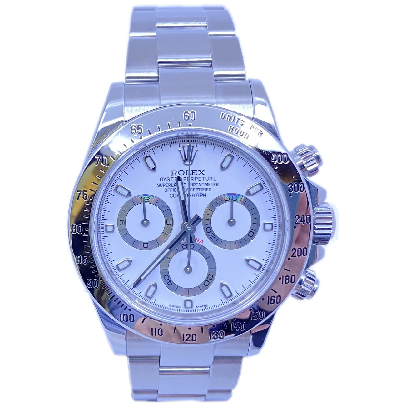 Rolex  Daytona 2015 Stainless Steel White Dial 116520