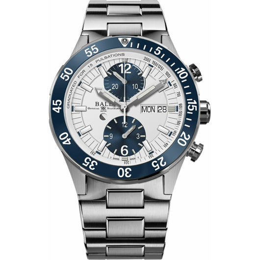 Ball Roadmaster Rescue Chronograph White Dial 41mm