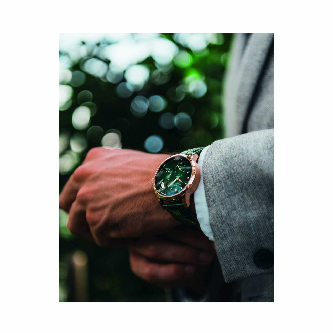 Glashütte Original PanoMaticLunar Lush Forest Green Dial 1-90-02-23-35-01