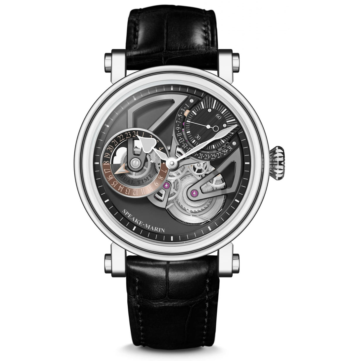 Speake-Marin Openworked Dual Time Titanium