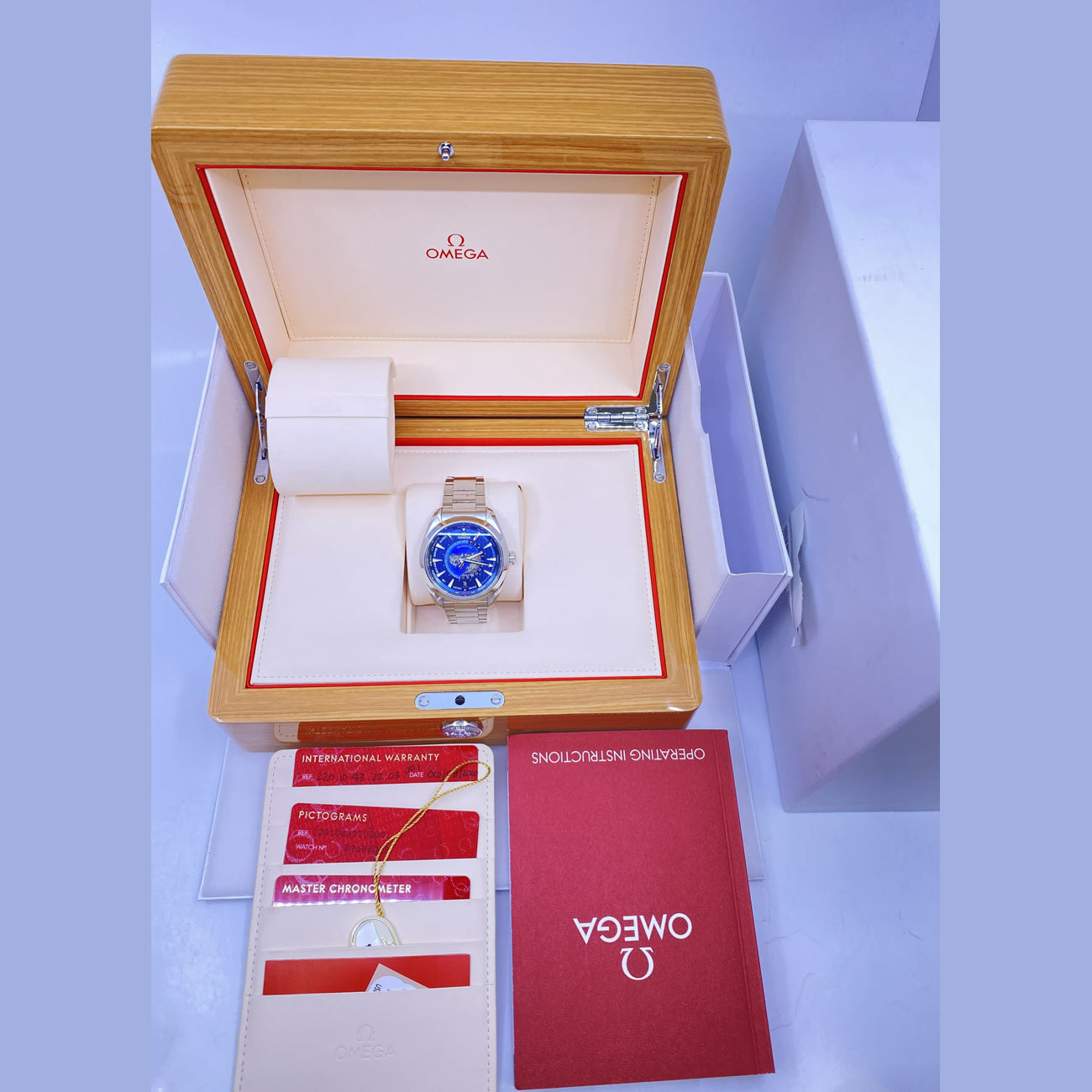 Omega Seamaster Aqua Terra 150m GMT World Timer 43mm on Bracelet 220.10.43.22.03.001