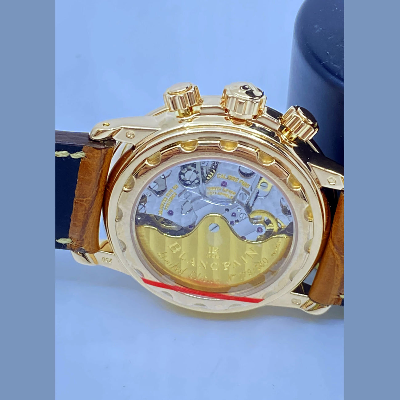 Blancpain Leman Chronograph Flyback 2185 18k Rose Gold
