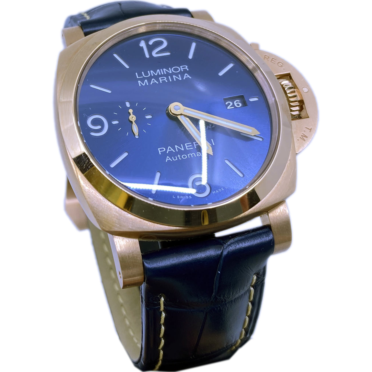 Panerai Luminor Marina Goldtech Sole Blu PAM01112